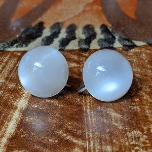 Vintage 1960's Pearlescent Thermoplastic Earings